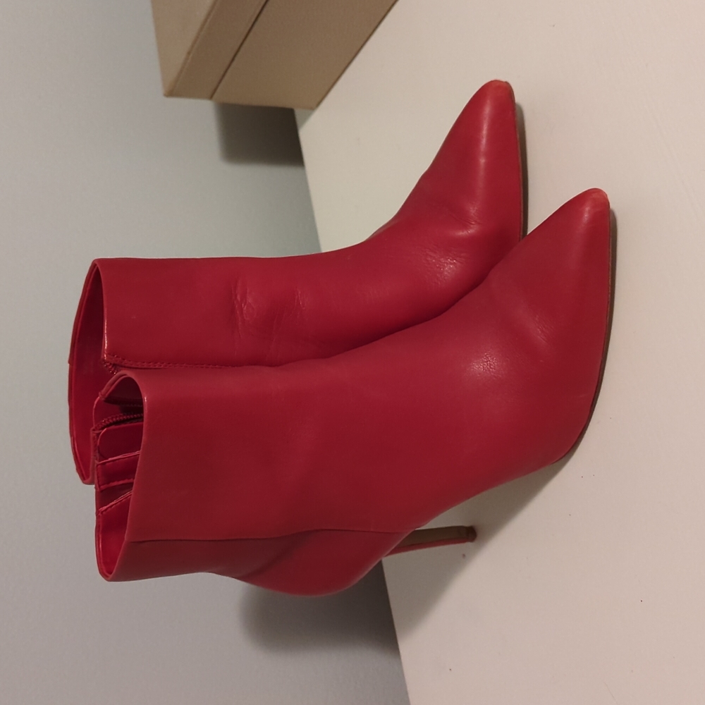Aldo Red Ankle Boots